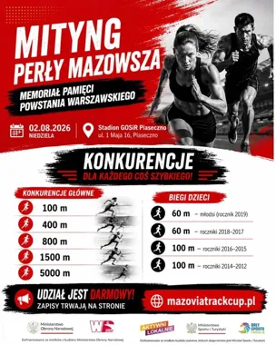 Piaseczno szykuje bezpłatne biegi. Na stadionie ruszy memoriał dla dzieci i dorosłych