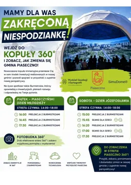 Piaseczno w kopule 360°. Inwestycje i plany pokażą z bliska