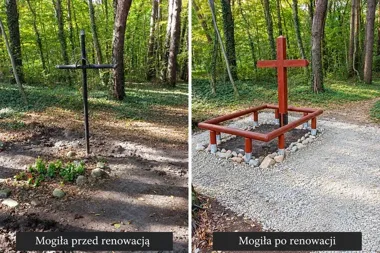 Renowacja mogiły w Zalesiu Dolnym przypomina o nieznanej ofierze pacyfikacji