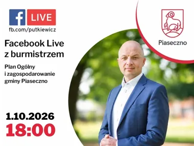 Plan Ogólny gminy Piaseczno będzie tematem rozmowy na żywo z burmistrzem