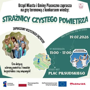 Na rynku w Piasecznie wiedza o czystym powietrzu zamieni się w terenową grę
