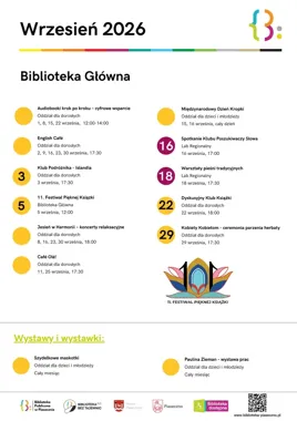 Wrzesień pełen spotkań w bibliotece. W programie także Festiwal Pięknej Książki