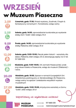 Siedem wydarzeń w Muzeum Piaseczna. Warsztaty, spacer i finisaż wystawy