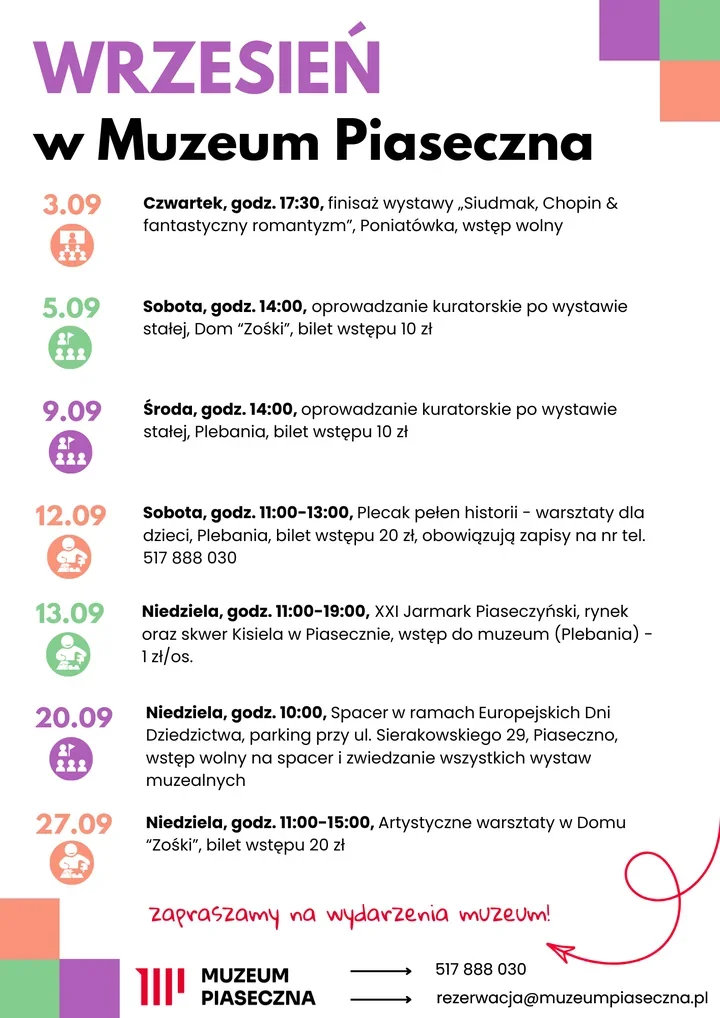 Siedem wydarzeń w Muzeum Piaseczna. Warsztaty, spacer i finisaż wystawy